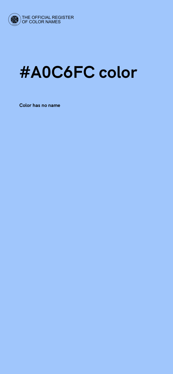 #A0C6FC color image