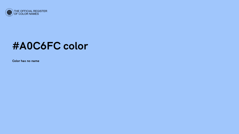 #A0C6FC color image