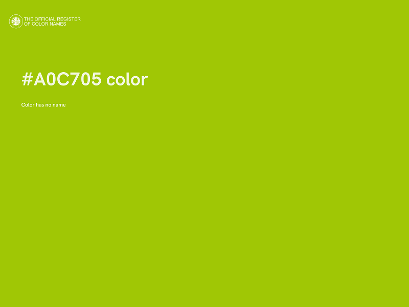 #A0C705 color image