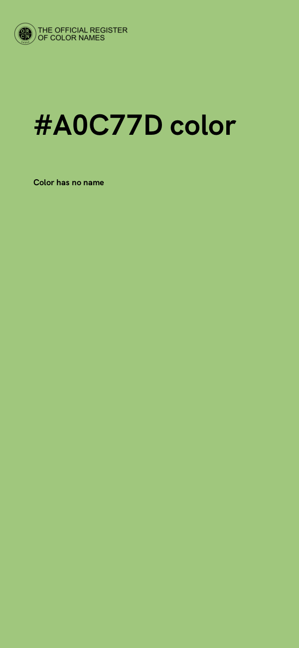 #A0C77D color image