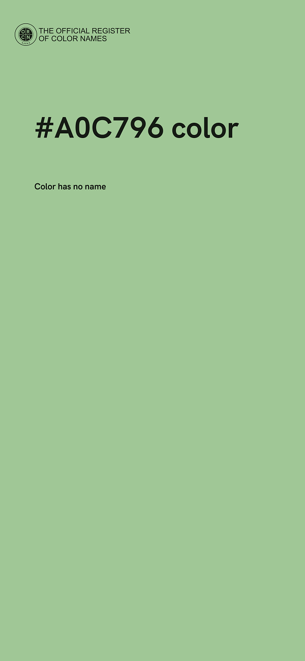 #A0C796 color image