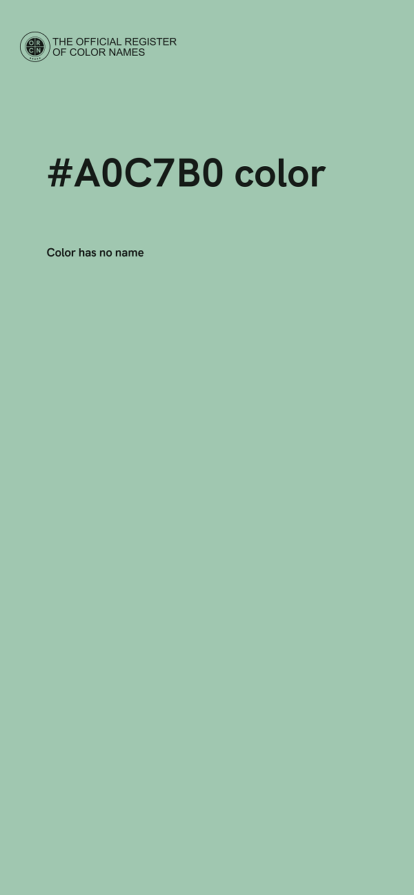 #A0C7B0 color image