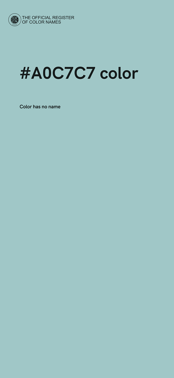 #A0C7C7 color image