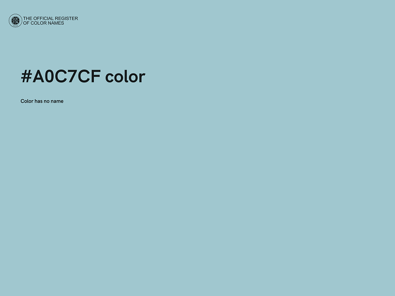 #A0C7CF color image