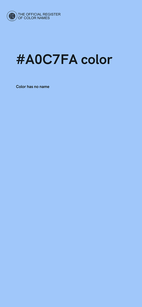 #A0C7FA color image