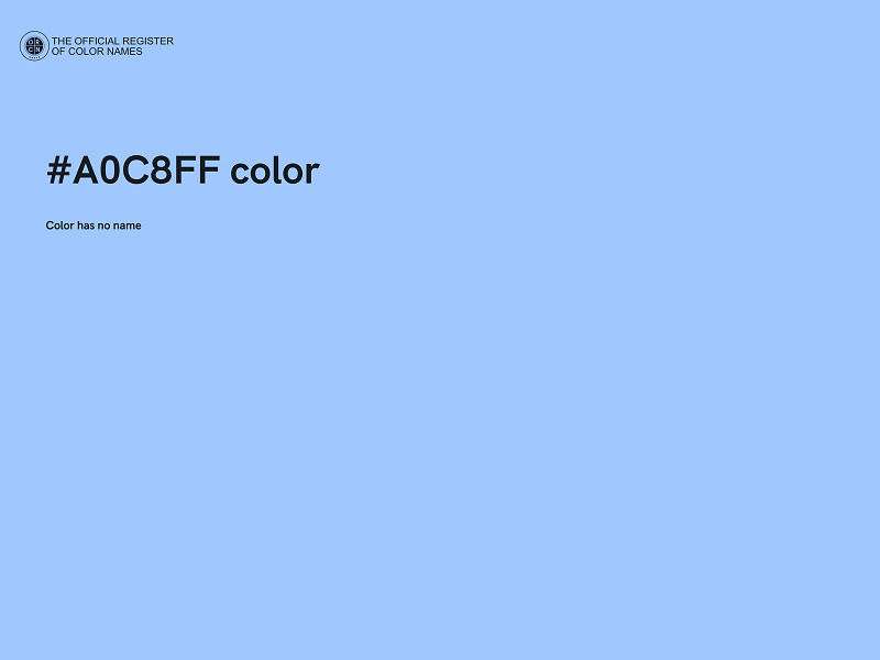 #A0C8FF color image