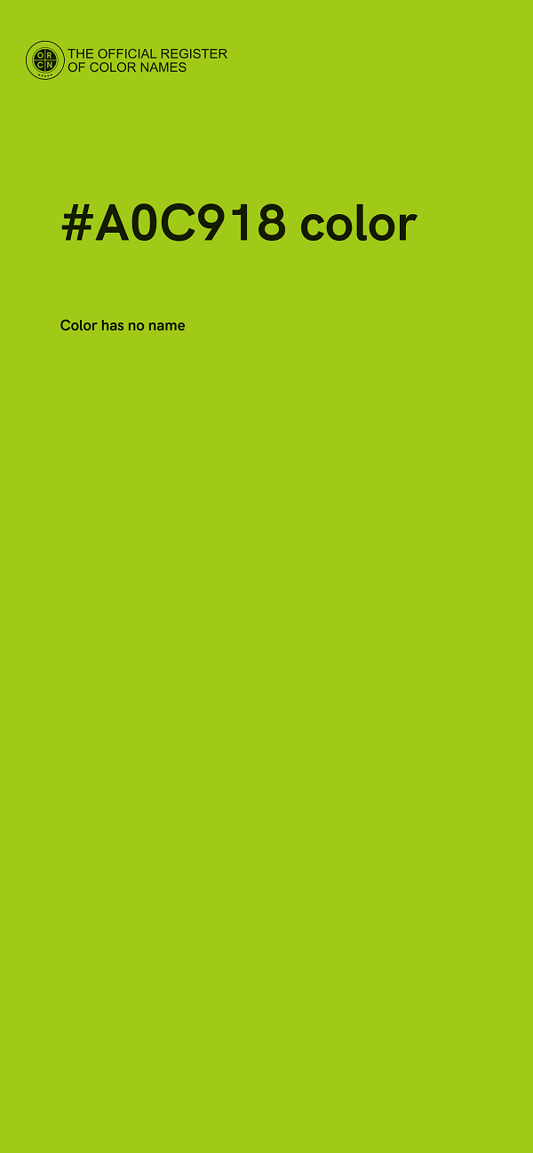 #A0C918 color image