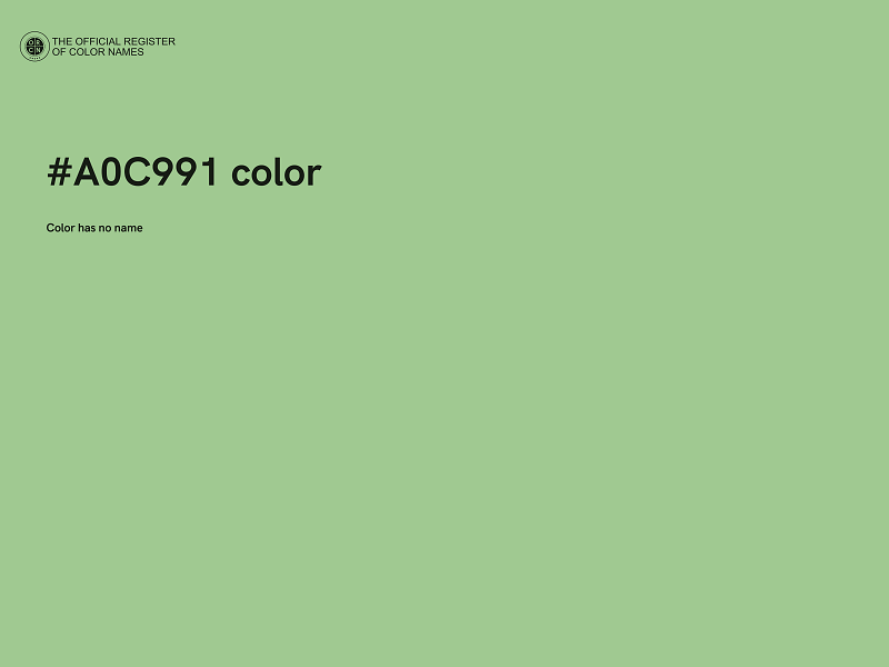 #A0C991 color image