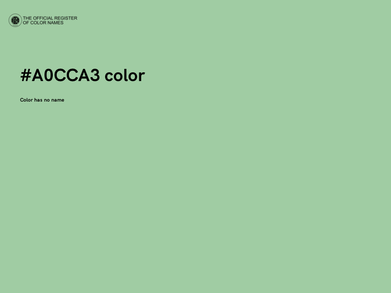 #A0CCA3 color image