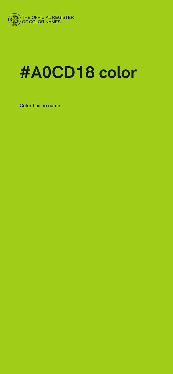#A0CD18 color image
