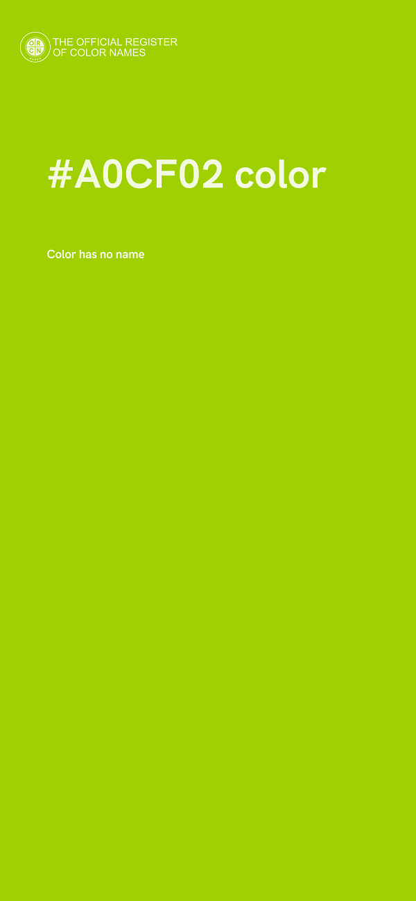 #A0CF02 color image