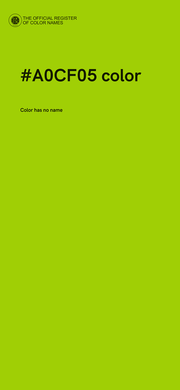 #A0CF05 color image