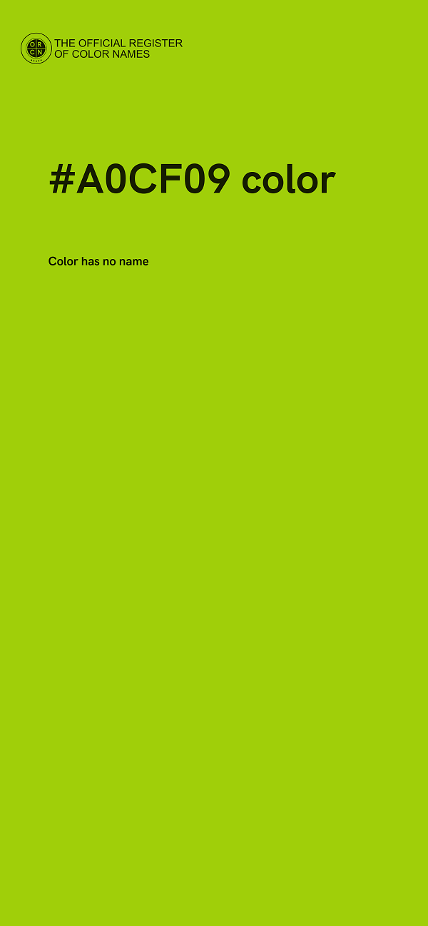 #A0CF09 color image