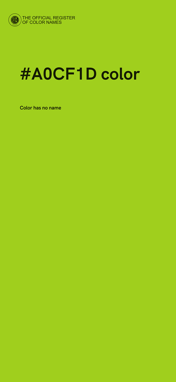 #A0CF1D color image