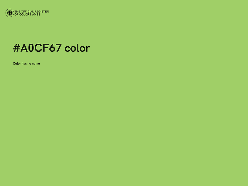 #A0CF67 color image