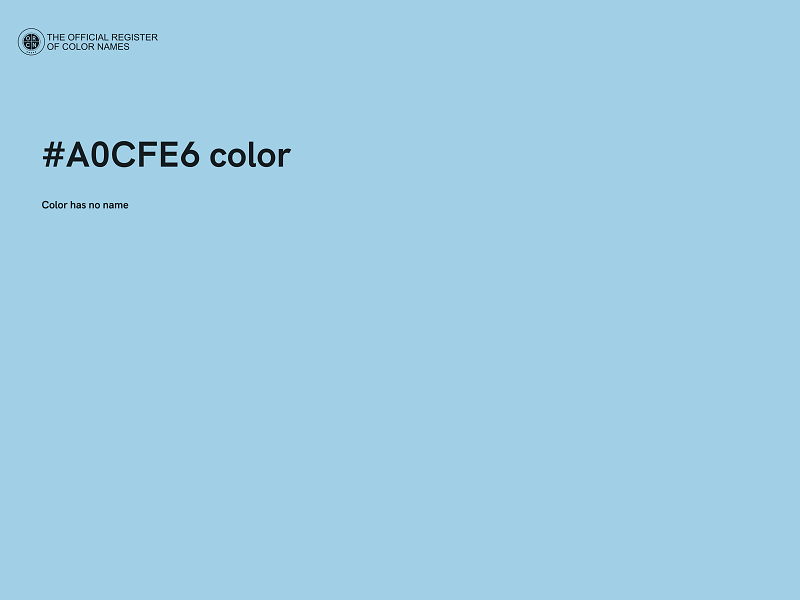 #A0CFE6 color image