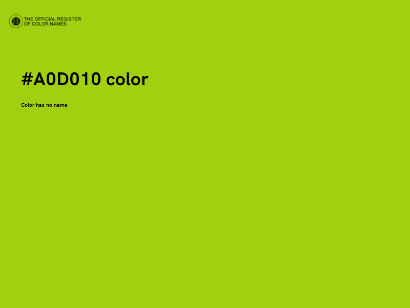 #A0D010 color image