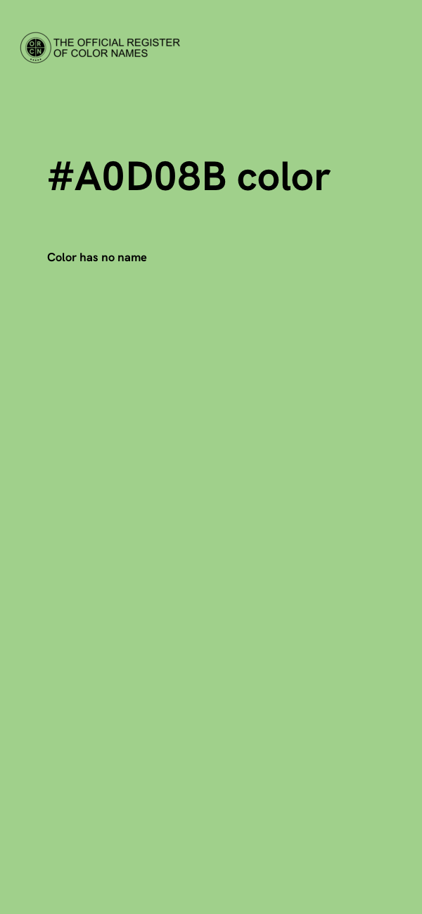 #A0D08B color image
