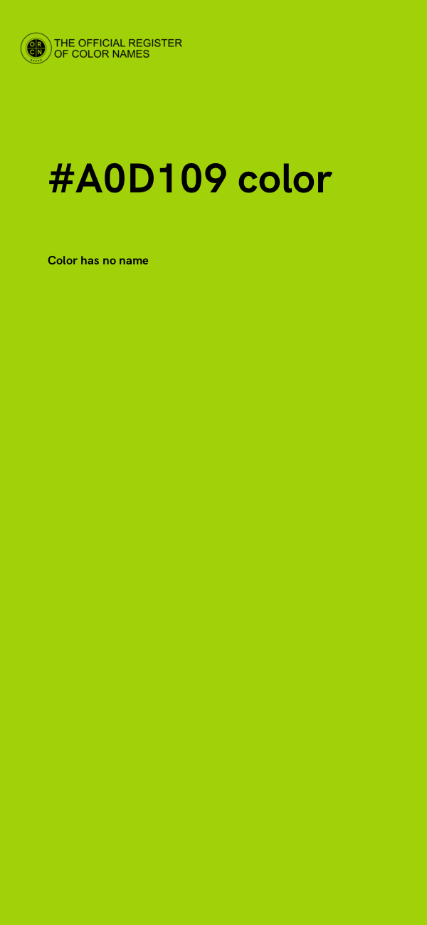 #A0D109 color image