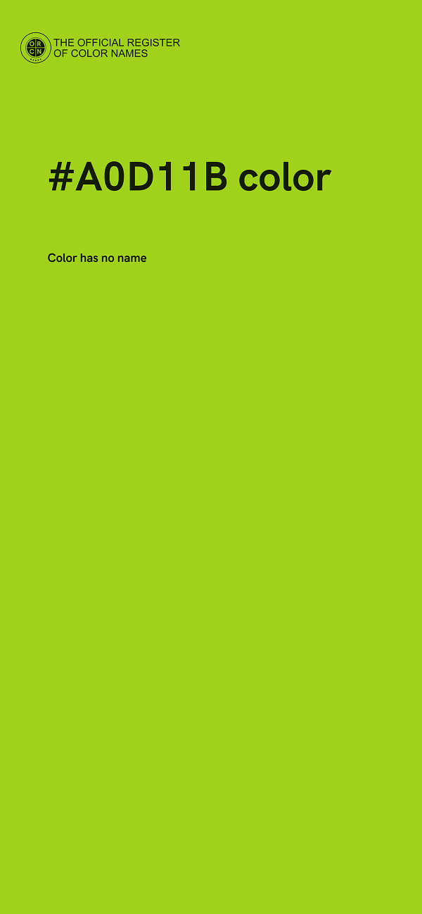 #A0D11B color image