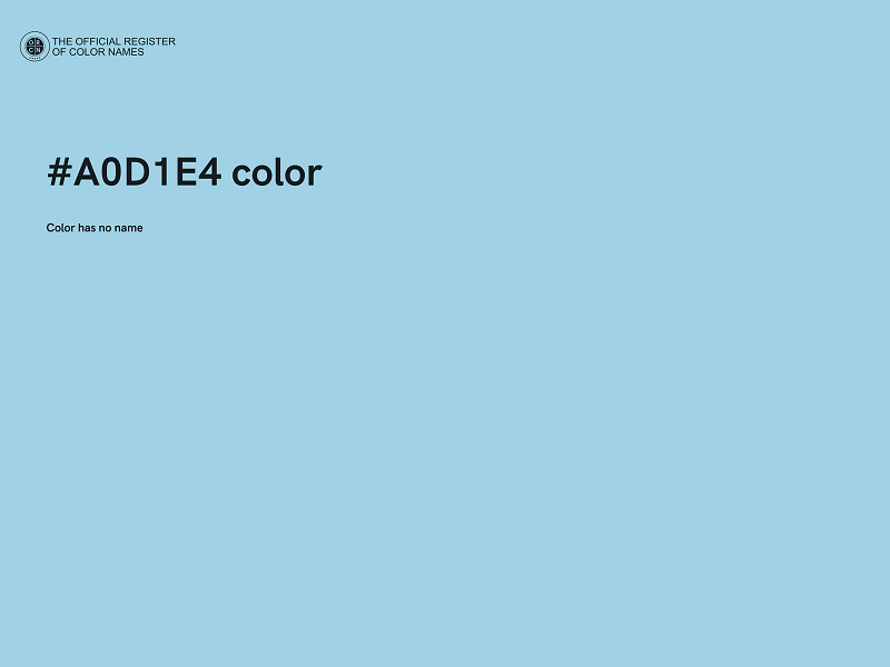 #A0D1E4 color image