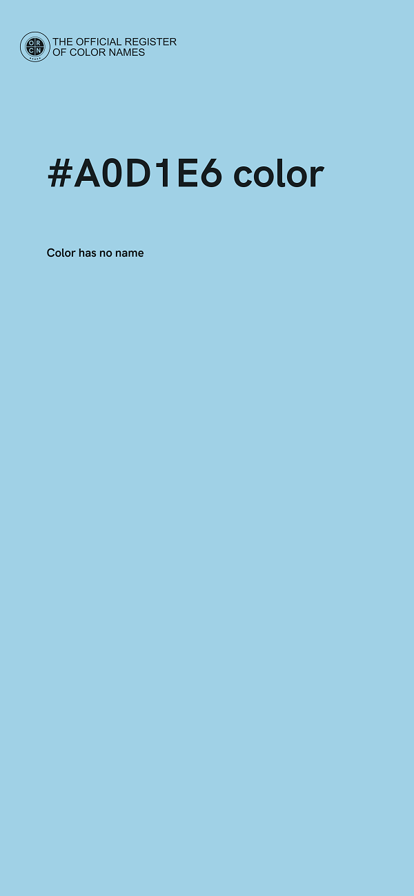 #A0D1E6 color image