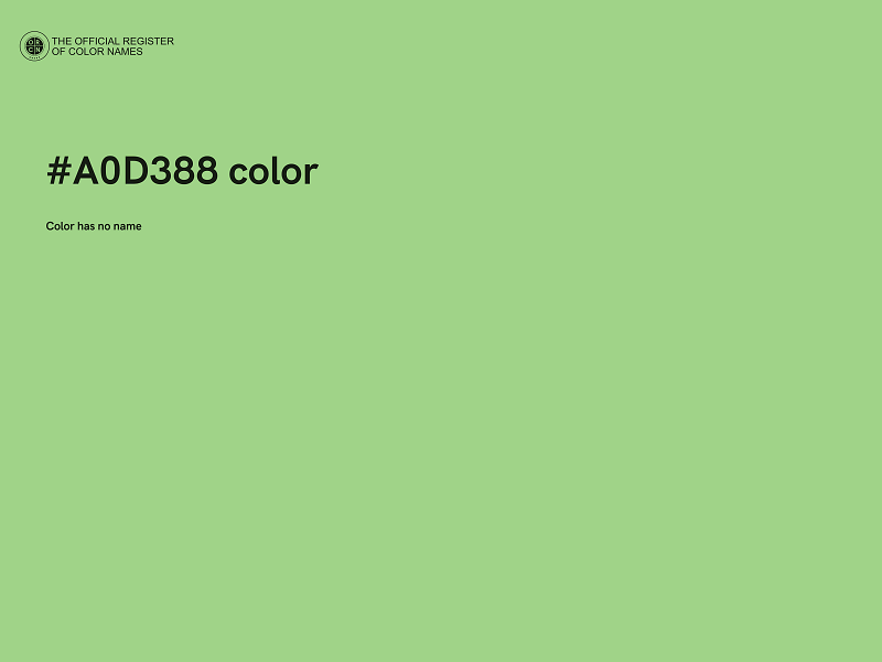#A0D388 color image