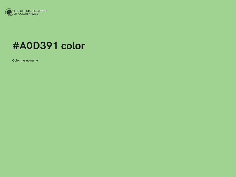 #A0D391 color image