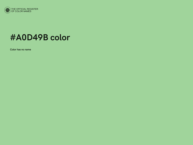 #A0D49B color image