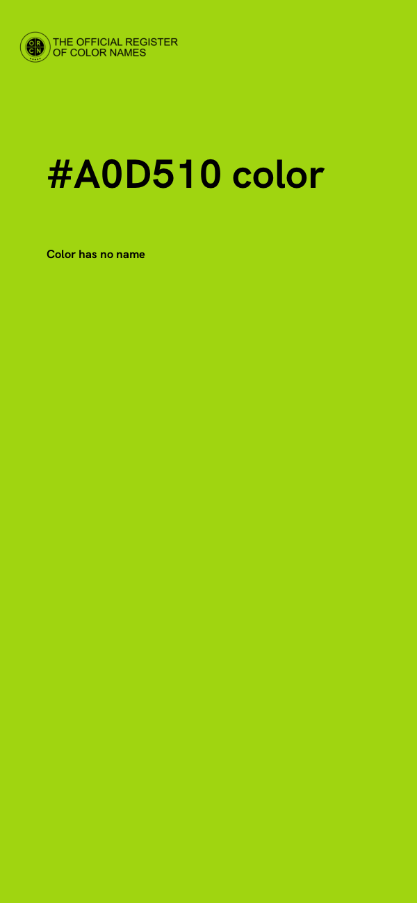 #A0D510 color image