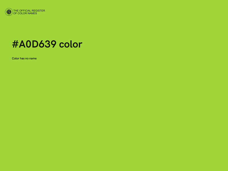 #A0D639 color image