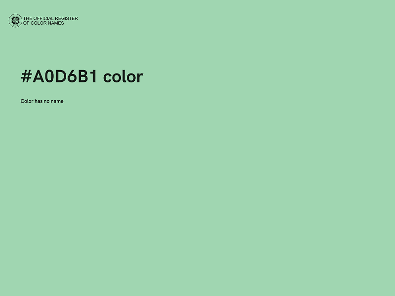 #A0D6B1 color image