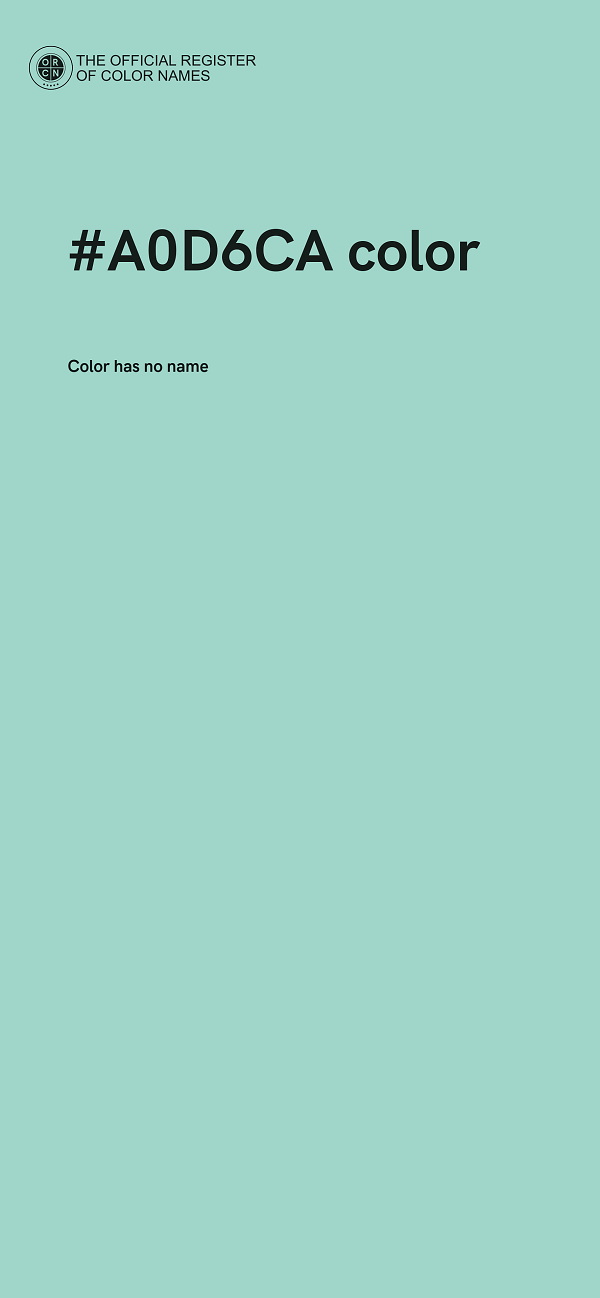 #A0D6CA color image