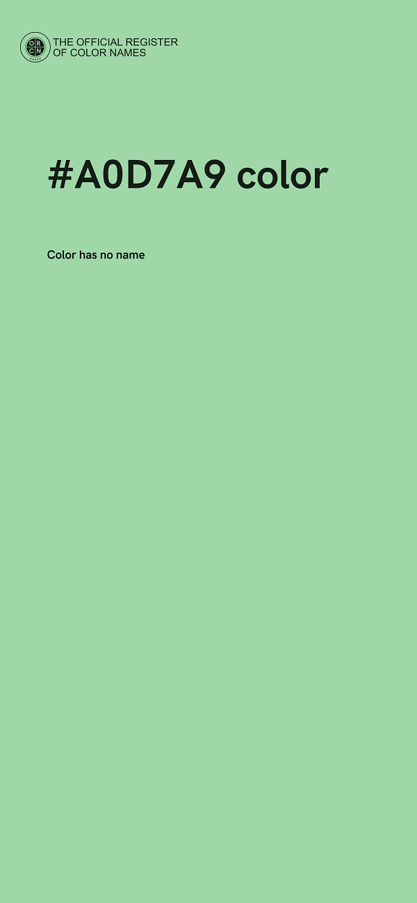 #A0D7A9 color image