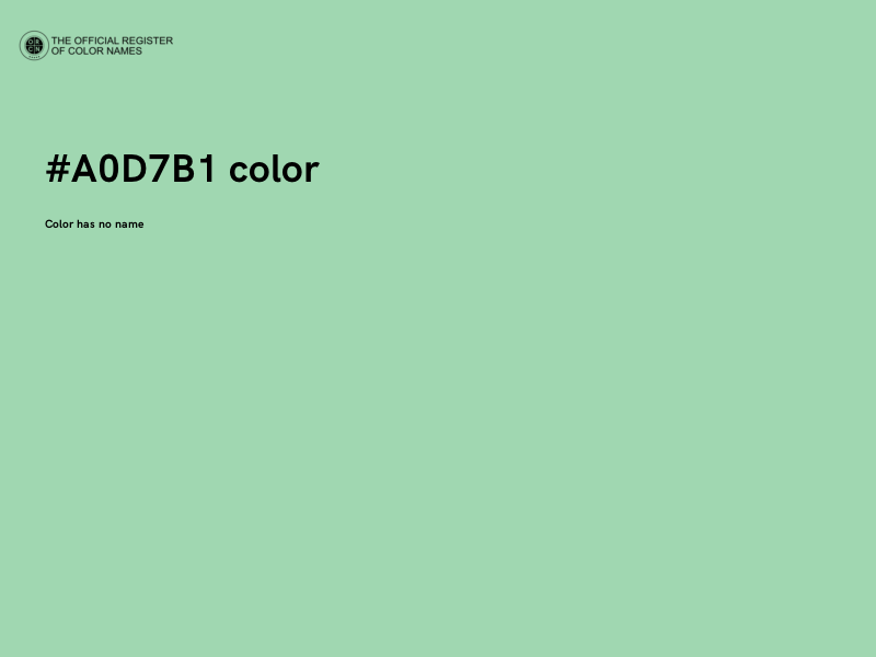 #A0D7B1 color image