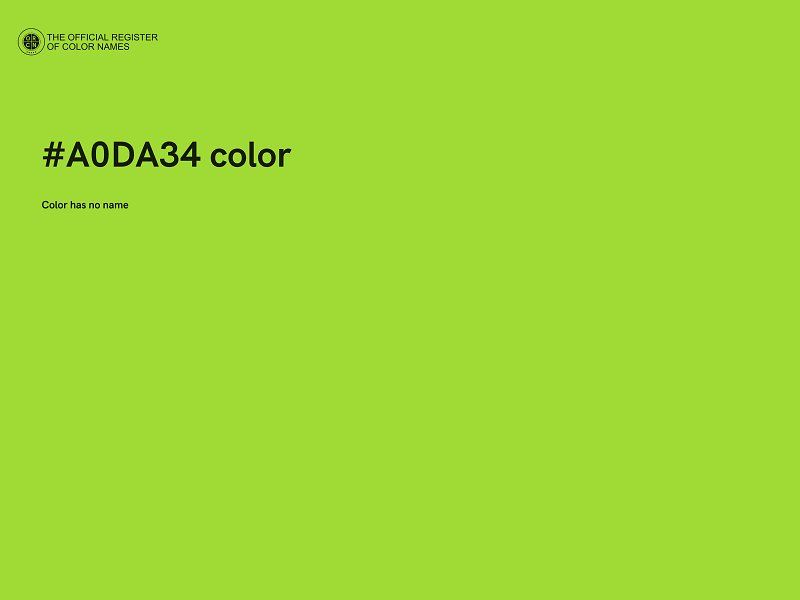 #A0DA34 color image