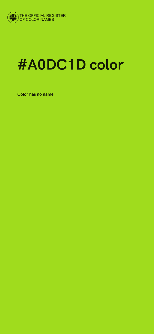 #A0DC1D color image