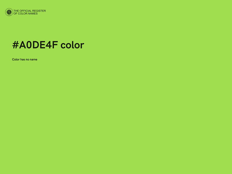 #A0DE4F color image