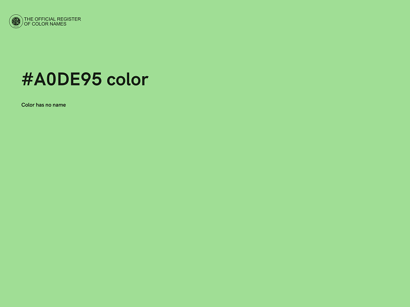 #A0DE95 color image