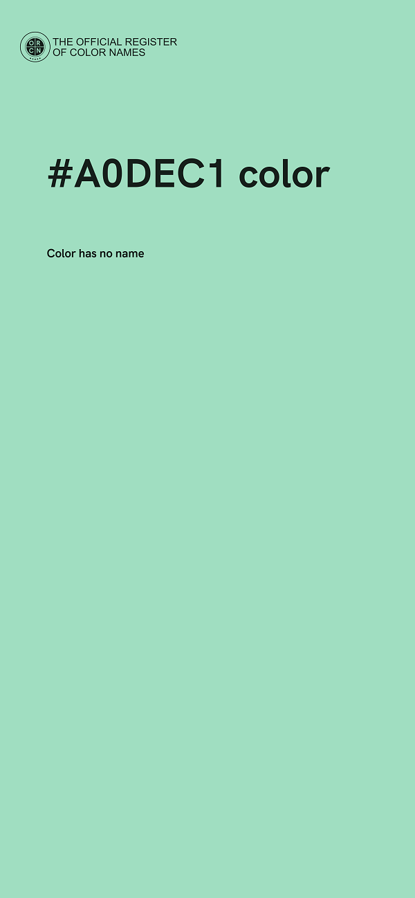 #A0DEC1 color image