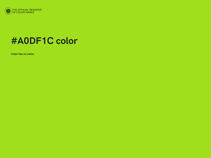 #A0DF1C color image