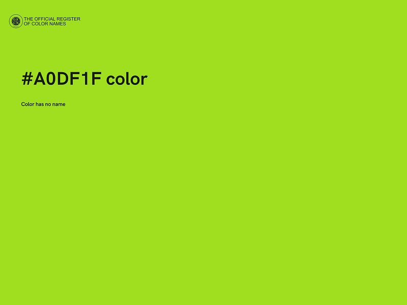 #A0DF1F color image