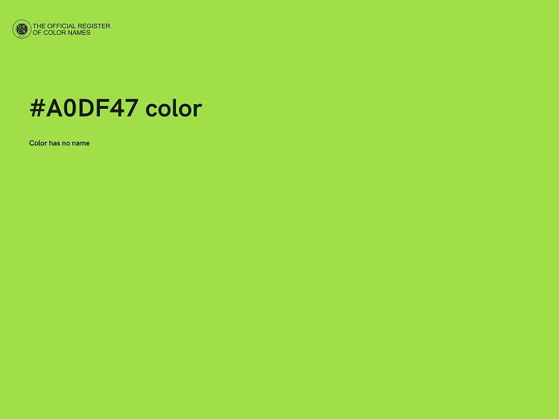 #A0DF47 color image