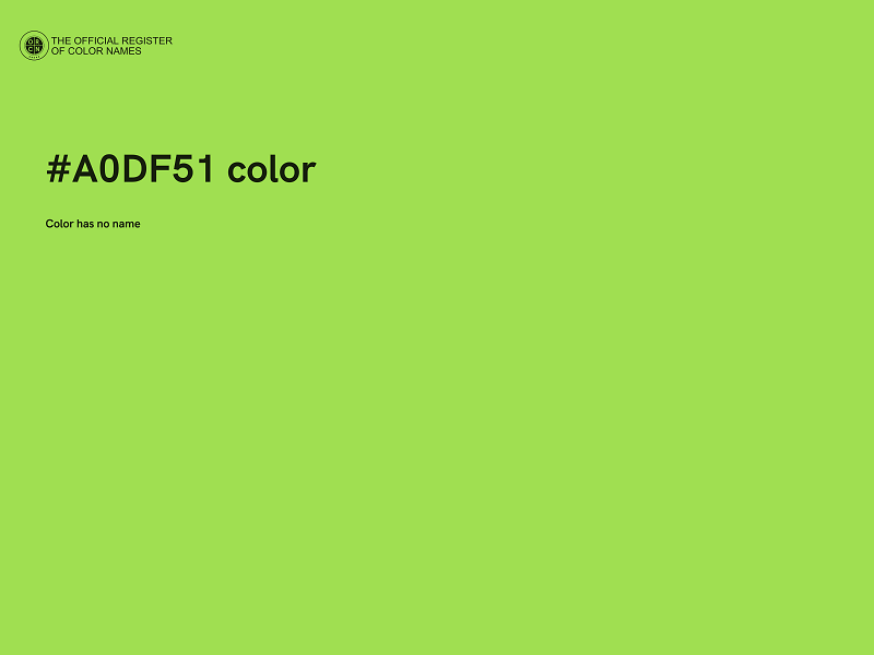 #A0DF51 color image