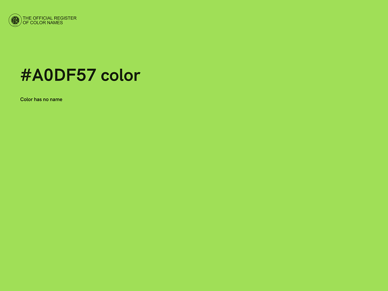 #A0DF57 color image