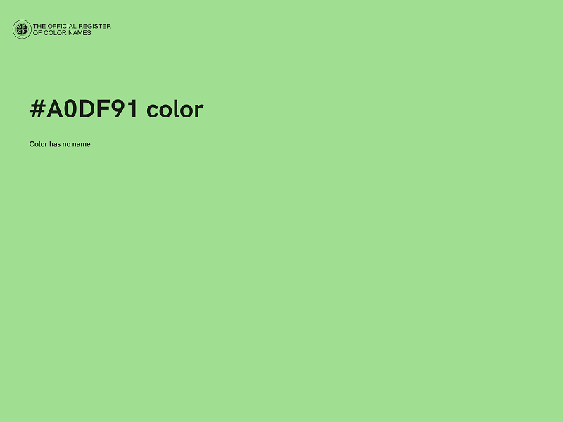 #A0DF91 color image