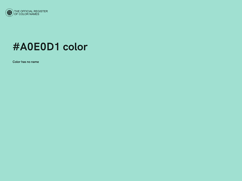 #A0E0D1 color image