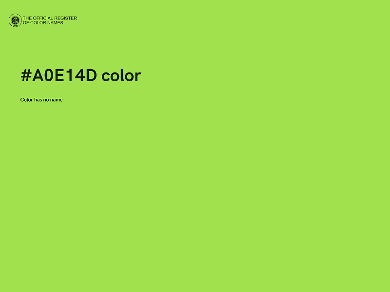 #A0E14D color image