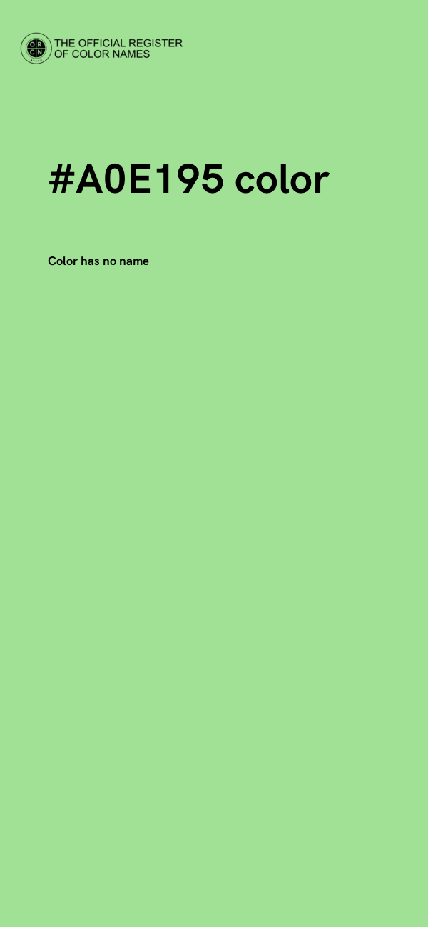 #A0E195 color image