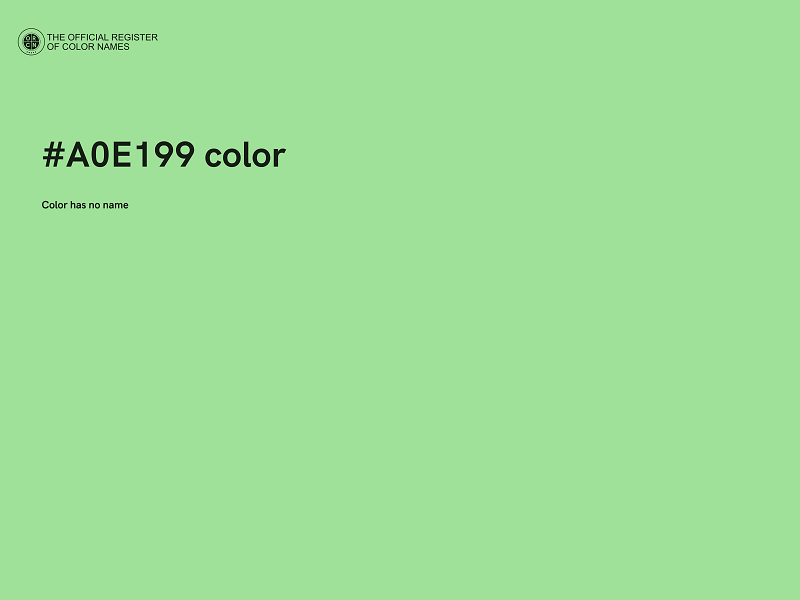 #A0E199 color image